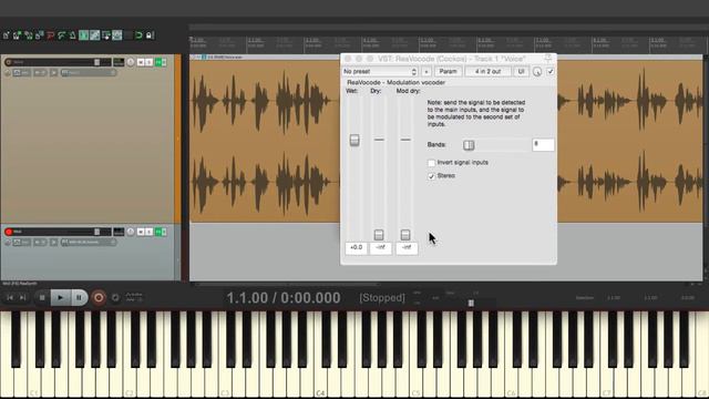 Плагин ReaVocode - Вокодер в REAPER - Эффекты и плагины в REAPER