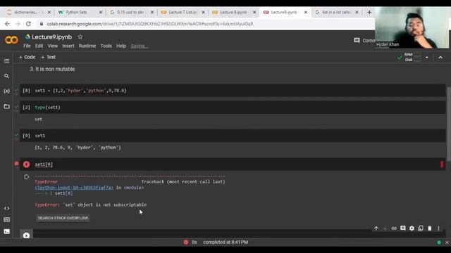 Sets | Complete Python Course | Hindi / Urdu | Lecture 9 смотреть онлайн