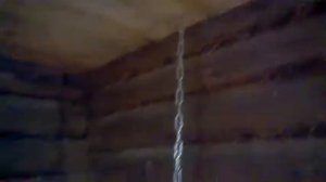 Откидной полок в баню. Folding bench in the steam room.