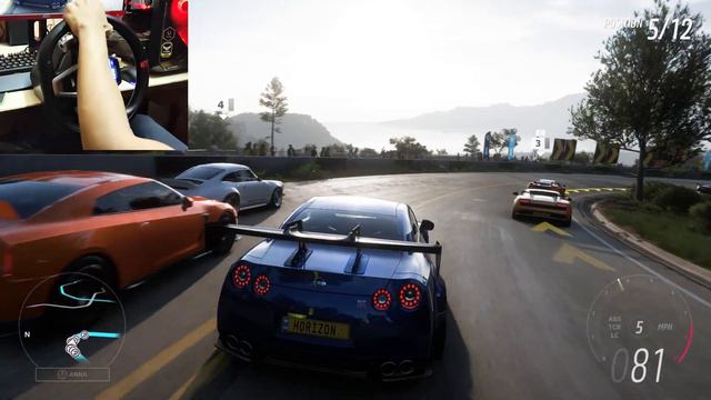 Forza Horizon 5 - 500HP Nissan GTR-R35 | Race Steering Wheel Thrustmaster T248 Gameplay смотреть онлайн