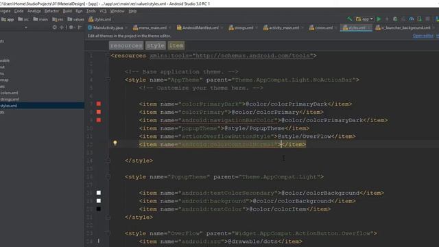 How to change color of the back arrow in the new material theme - Android Studio смотреть онлайн