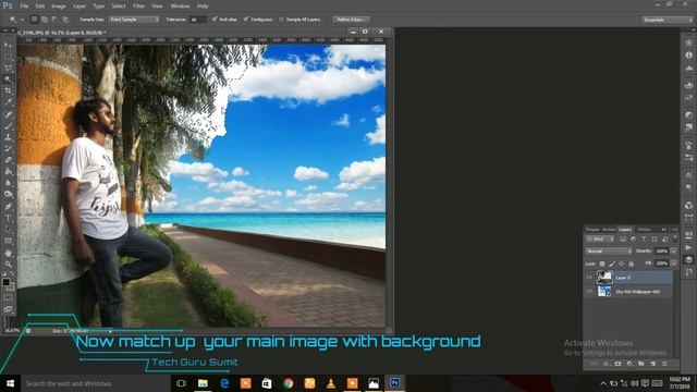 Best editing | Photoshop CS6 tutorial | Tech guru sumit смотреть онлайн