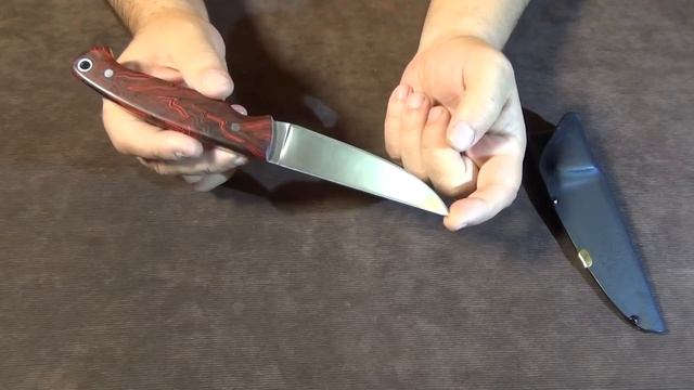 Простой НАДЕЖНЫЙ НОЖ своими руками ОБЗОР  сталь Vanadis 10    ножны - кайдекс 2мм