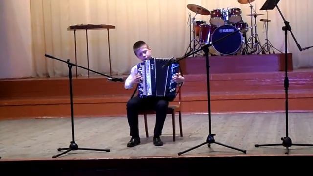 Одинокая гармонь _ обработка А. Корчевого _ Масеёнок Константин, 10 лет смотреть онлайн
