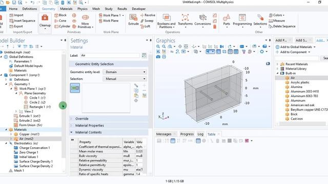 Session 10.3.2: Simulation of Two parallel wire Transmission Line in COMSOL. смотреть онлайн