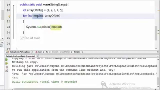 Java Intermediate - For Each Loop Primer смотреть онлайн