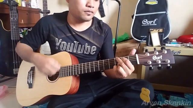 Review Cort Earth Mini Adirondack . Travel Guitar , Test Sound смотреть онлайн