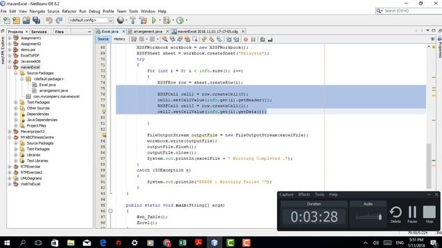 Web Data writting in Excel Using Maven and Java Programming Language смотреть онлайн