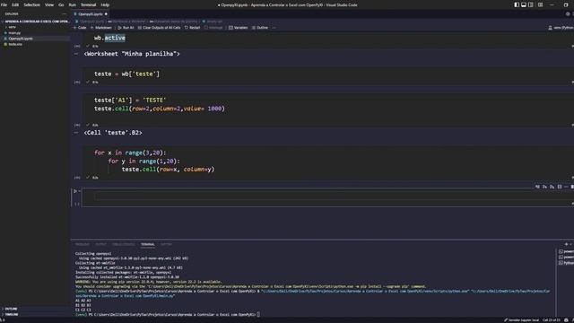 03 - Preenchendo dados na planilha - Python e Openxl смотреть онлайн