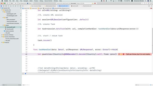 iOS - #12.15. Using JSON Decoder To Decode Data (Arabic) смотреть онлайн