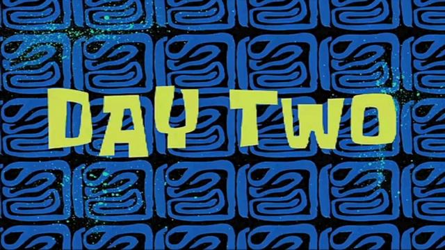 Day two / День второй | SpongeBob Timecard | Вставка для видео | Insert for video смотреть онлайн