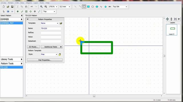 Как Сделать Диммер для Болгарки 1. DipTrace для начинающих: Создаем Компоненты.