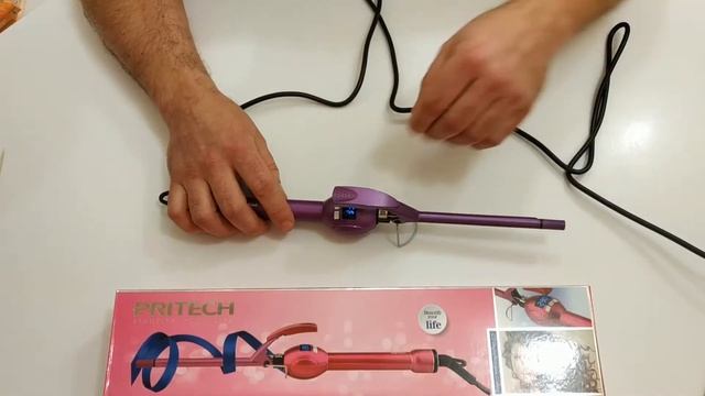 Плойка для афро-кудрей Pritech Tb-1491, керамический ствол 9 мм.