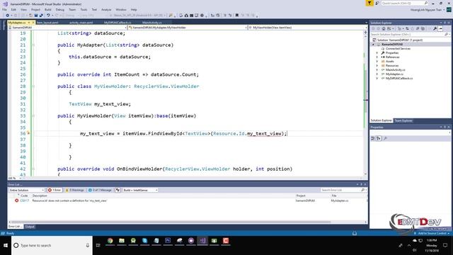 Xamarin Android Tutorial - Best way to update Recycler View смотреть онлайн