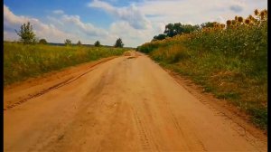 ФУТАЖИ ДЛЯ МОНТАЖА. Сельская грунтовая дорога. Дорога в поле.