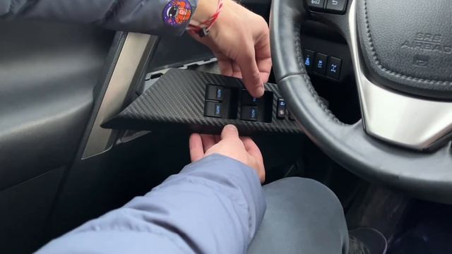 Блок стеклоподъемников с подсветкой Тойота смотреть онлайн