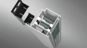 Установка скрытой дверной петли DR Hahn VL-BAND AL для алюминиевой двери