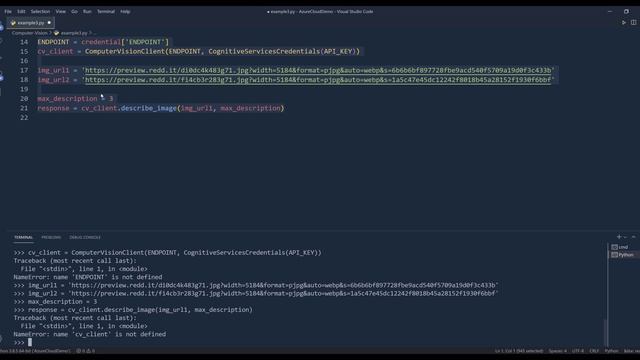 Getting Started with Microsoft Azure Computer Vision API in Python (Part 3: Describe an image) смотреть онлайн