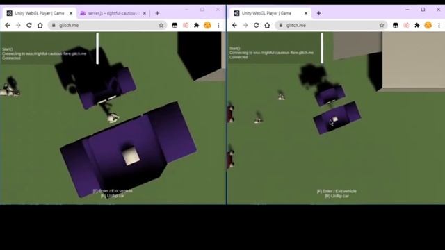 Testing Multiplayer Game - Unity 3D WebGL + NodeJS + WebSocket + Glitch смотреть онлайн
