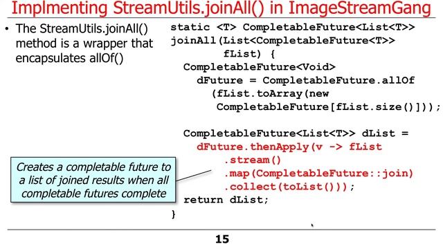 Java 8 Completable Future ImageStreamGang Example (Part 3) смотреть онлайн