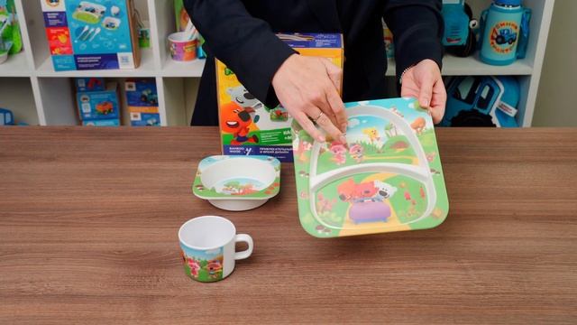 Набор детской эко-посуды “Ми-ми-мишки”, 6 предметов