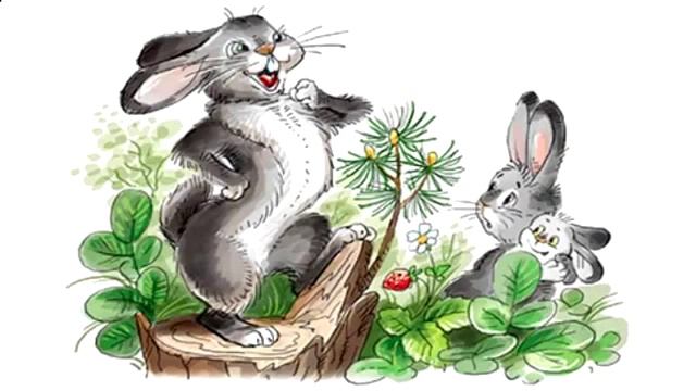 АУДИОСКАЗКА, Про храброго зайца-длинные уши,косые глаза,короткий хвост смотреть онлайн