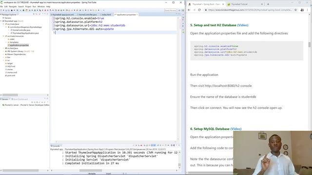 5 Setup H2 In Memory Database and Access H2 Console смотреть онлайн