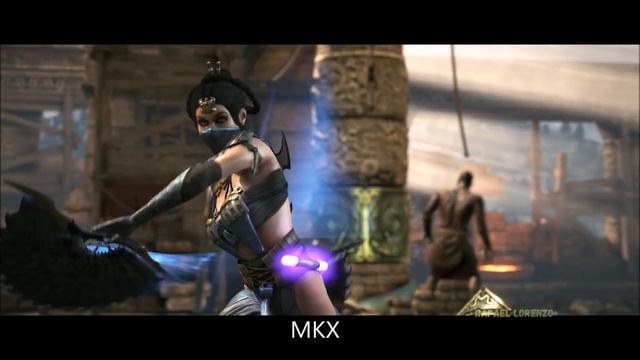 MORTAL KOMBAT KITANA Evolution Skins Costumes MK2 - MK11 - MORTAL KOMBAT 11