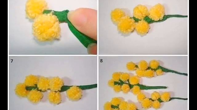 МИМОЗА своими руками МК /// Mimosa Handmade