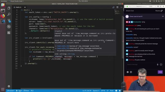 Creating a twitch chatbot in Rust part 1 смотреть онлайн