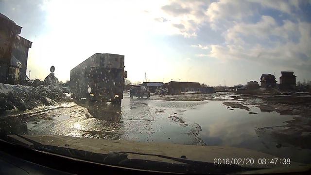 Омск, дороги, пришла весна! смотреть онлайн