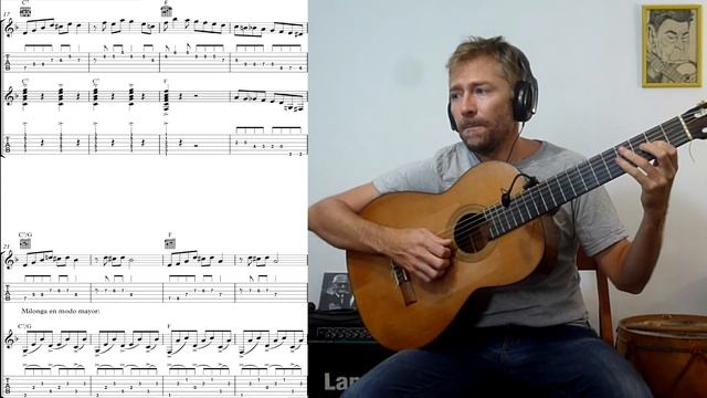 Tango en guitarra 3- Gallo Ciego - Base con ritmos básicos - Melodía - Milonga en modo mayor смотреть онлайн