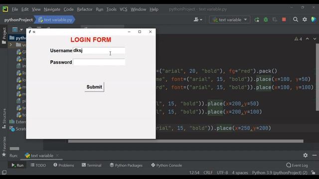 How to Set Username & Password In GUI Window !!!Python!!! смотреть онлайн