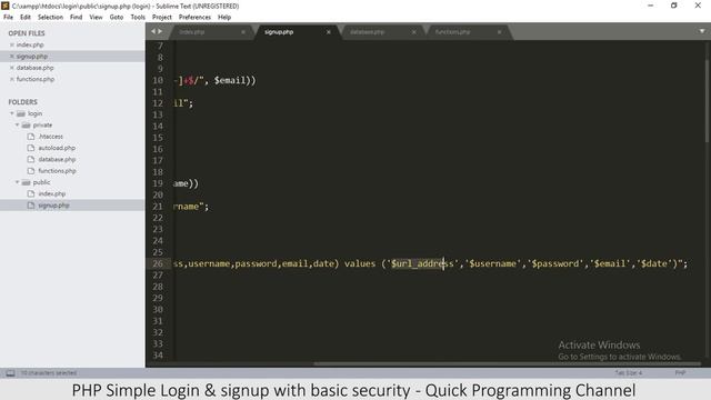 PHP Login & signup website with basic Security | MYSQL, CSRF tokens, prepared statements & more смотреть онлайн