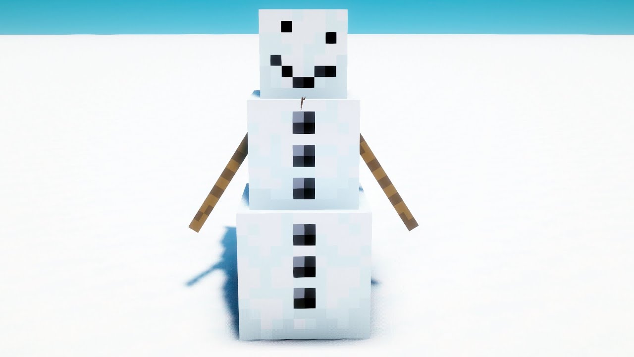 СНЕГОВИК БЕЗ ТЫКВЫ НА ГОЛОВЕ В МАЙНКРАФТ БЕЗ МОДОВ! смотреть онлайн