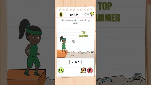 brain test 4 level 64 gameplay walkthrough Solution смотреть онлайн