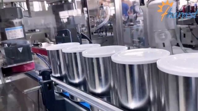 Автоматическая машина для укупорки пластиковых крышек из консервных банок для сухого молока смотреть онлайн