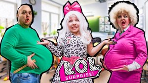 НОВАЯ ДОЧКА СТРАШНОЙ УЧИТЕЛЬНИЦЫ 3D ЭТО КУКЛА ЛОЛ LOL!? Кто больше съест?!