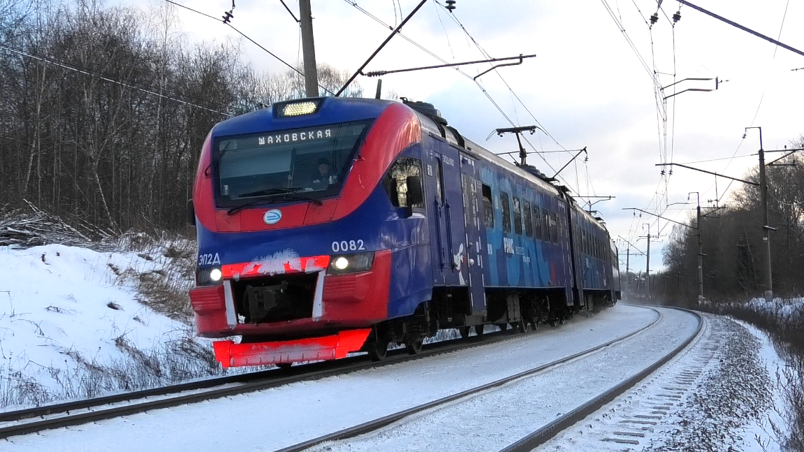 ЭП2Д-0082 "РЭКС" сообщением Москва (Рижский вокзал) - Шаховская смотреть онлайн