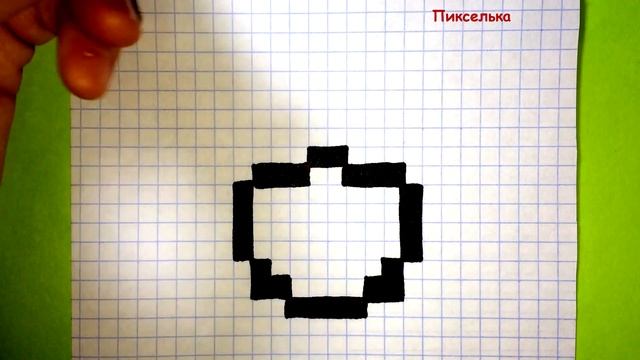 Как Рисовать Кавайный Лак по Клеточкам ♥ Рисунки по Клеточкам смотреть онлайн