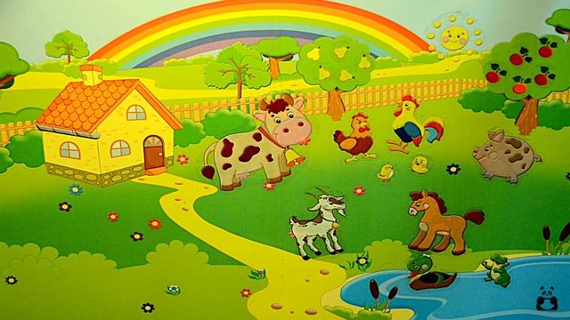 Добрая сказка про петушка, как он животных разбудил. Кукареку. Детский мультик , "Учим животных". смотреть онлайн