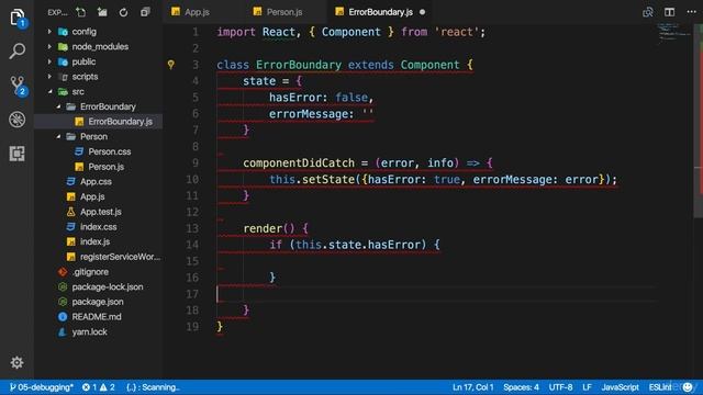 Using Error Boundaries React 16+ смотреть онлайн