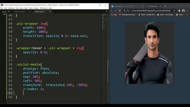 Design A Profile Card Using Only CSS | Animated Profile Card Design смотреть онлайн