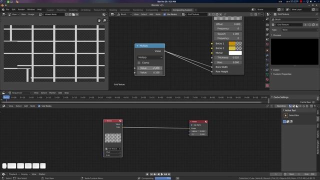 Procedural Grid Node and Shader for Blender Compositor Tutorial смотреть онлайн