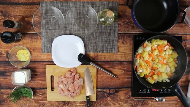 Крем-суп из курицы (Cream of chicken soup) смотреть онлайн