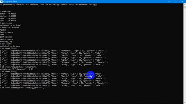 Remove the data in MongoDB смотреть онлайн