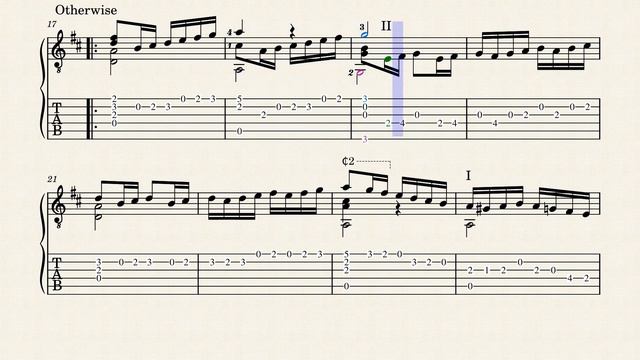 First Branle Of Malte – Adrien Le Roy - Tablature
