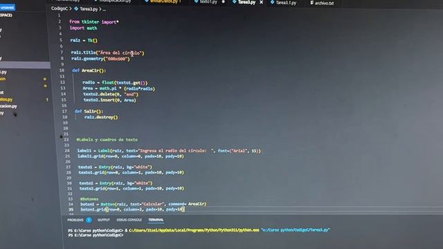 Tarea no. 3 del curso de Python. Ejercicio 1 y 2. смотреть онлайн