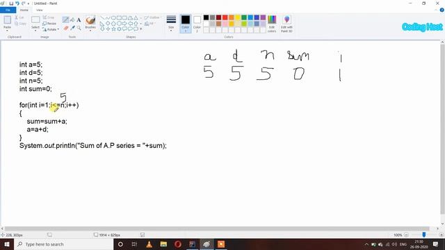 Sum of A. P. series | Sum of A. P. series in java смотреть онлайн
