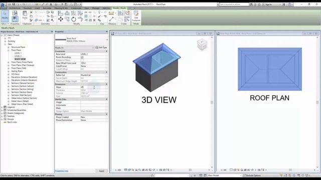 Revit Roof Tip #3 - Modify Properties To Adjust Roof Slope смотреть онлайн